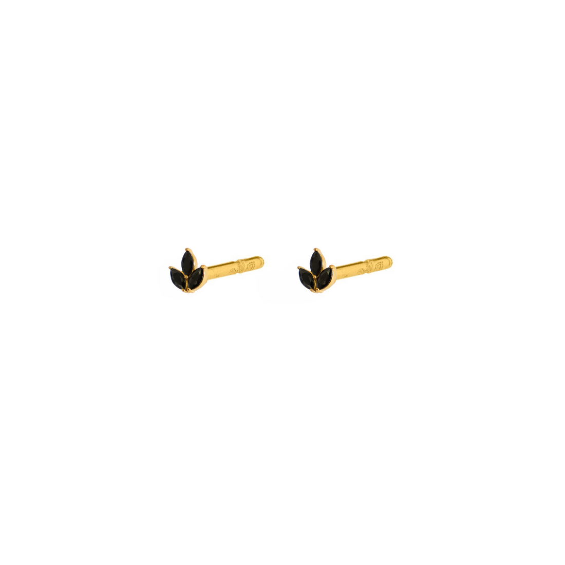ATELIER DE PERÇAGE: Piercing Black Iris en or PVD 24K