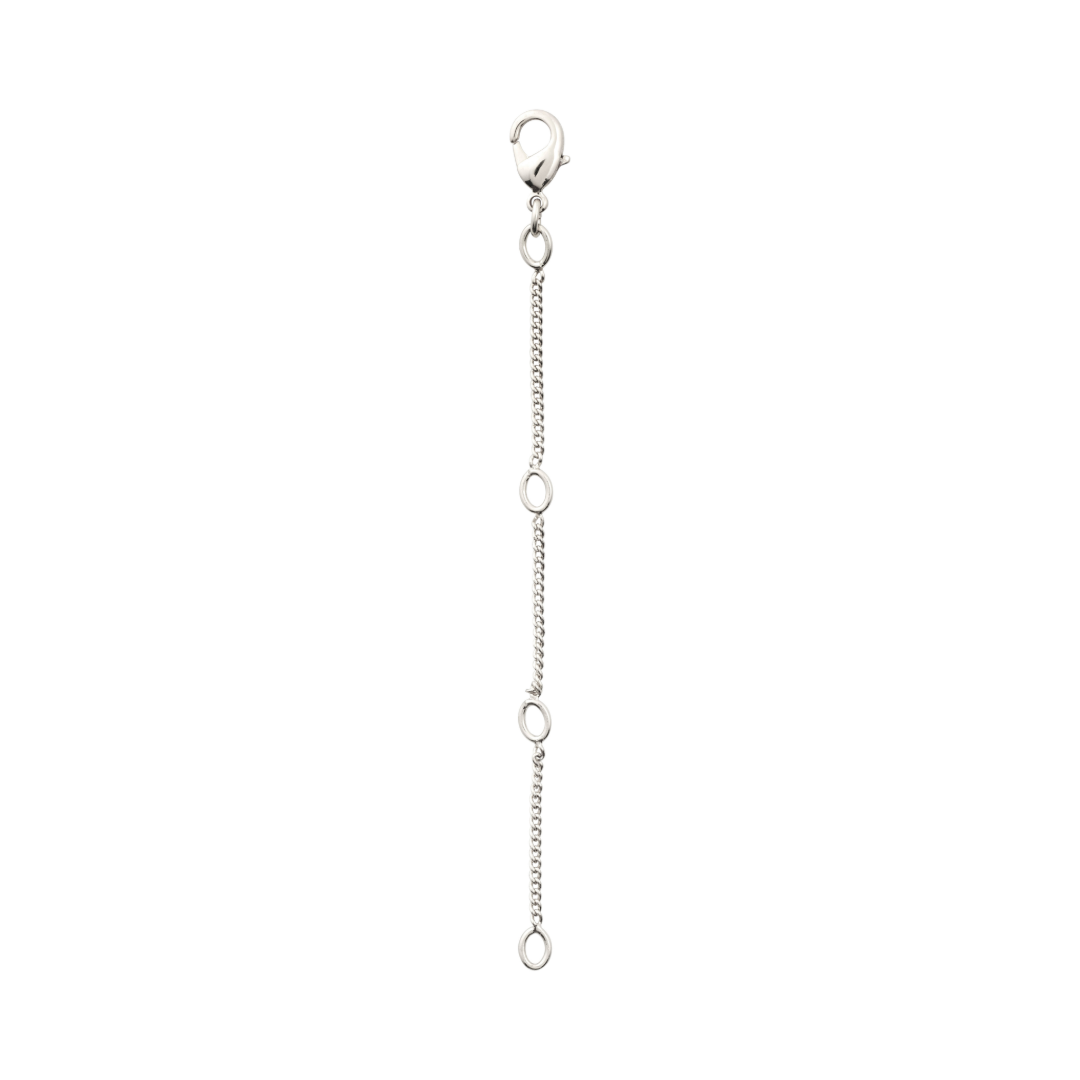 Recycled Extension Chain, 9 cm, Silver-Plated