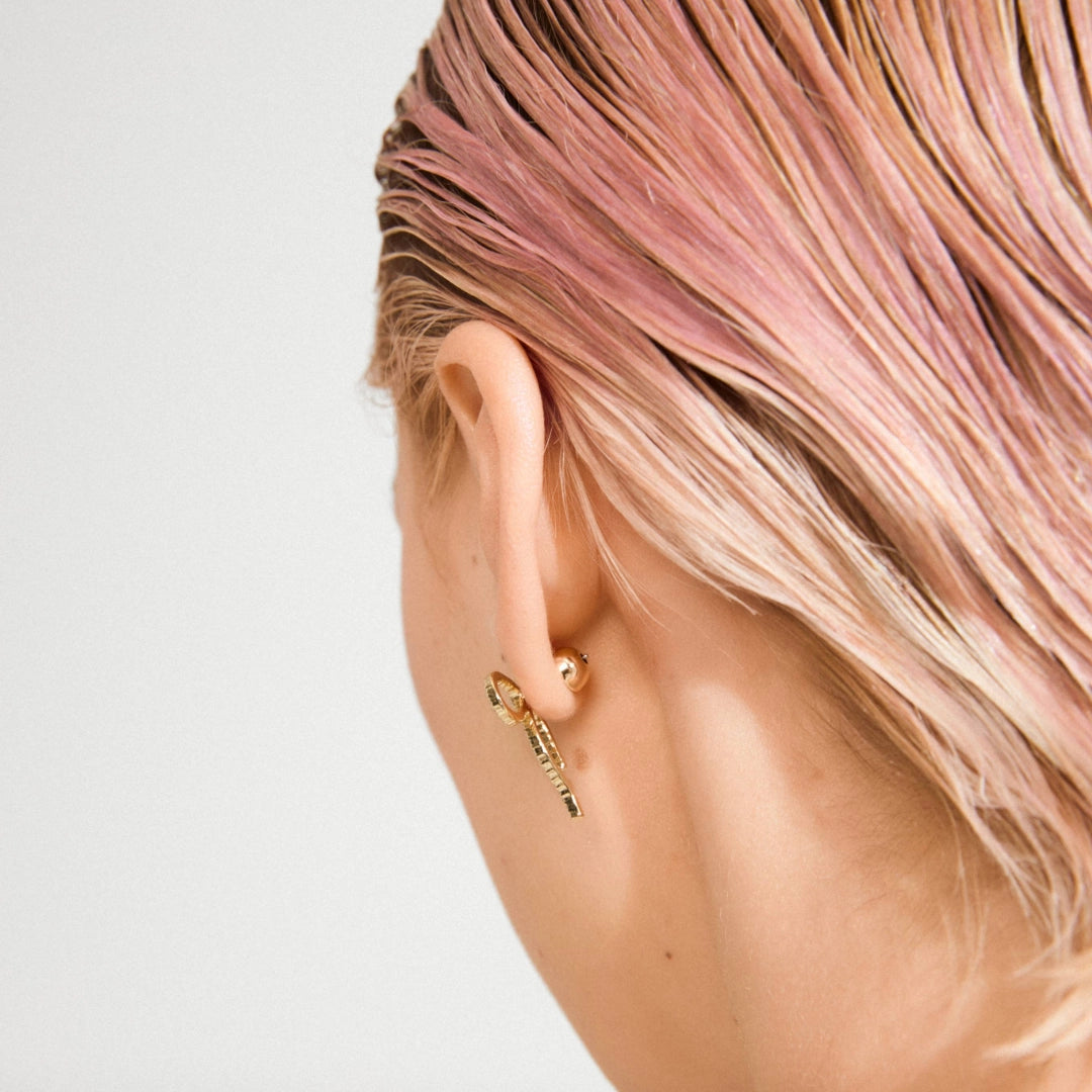 Earring Flat Backs in gold