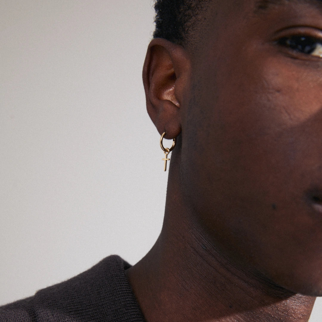 XENAIA Recycled Cross Single Earring
