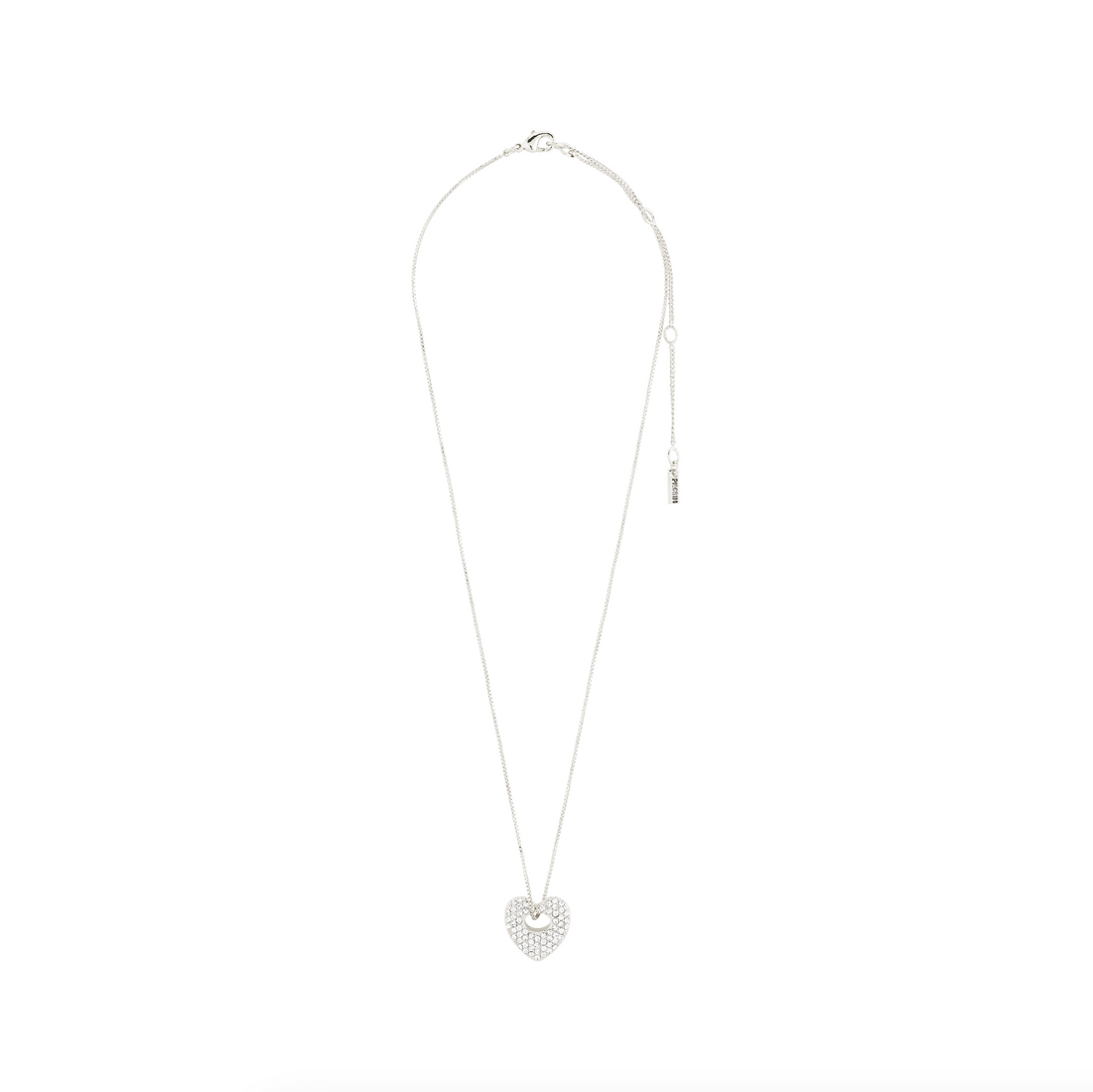 DUNE COLLIER PENDENTIF COEUR CRISTAUX RECYCLÉ