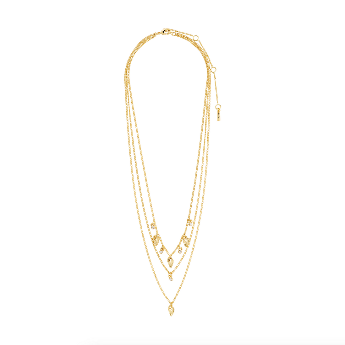 JULES recycled layered charm necklace 3-in-1