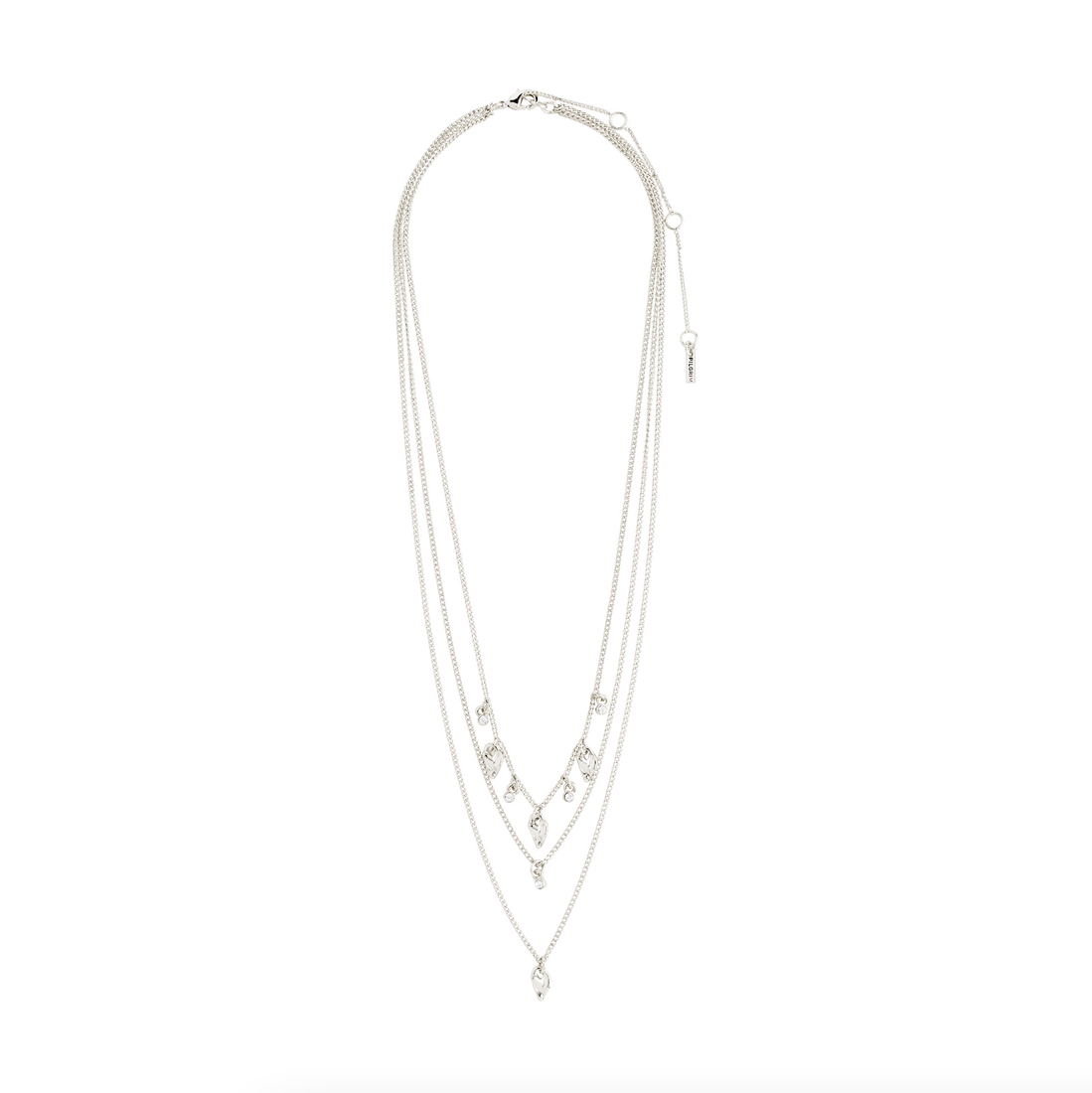 JULES recycled layered charm necklace 3-in-1