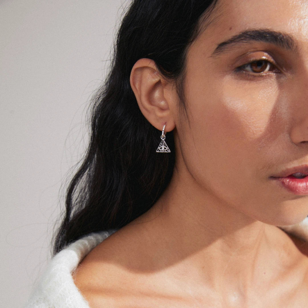 SIBYLLA Crystal Evil-Eye Recycled Single Earring