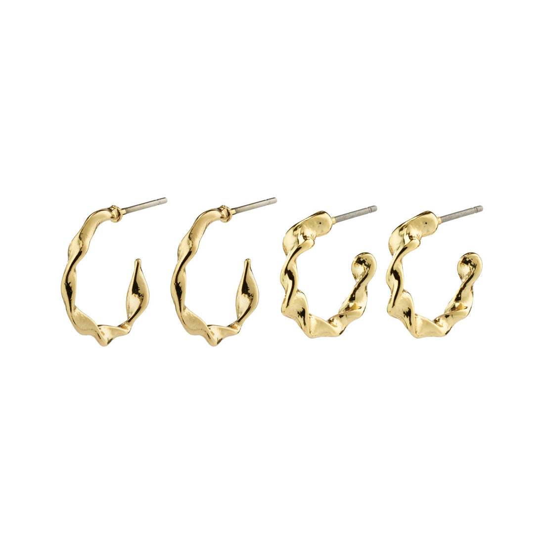 STORM recycled twirled hoop earrings 2-in-1 set - PILGRIM