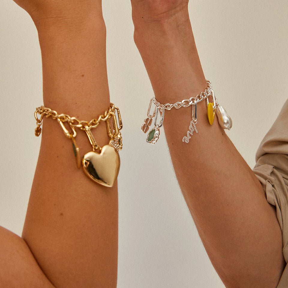 CHARM recycled curb chain bracelet - PILGRIM