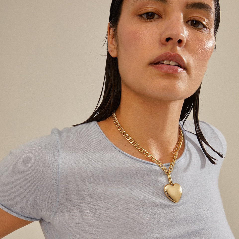 CHARM recycled maxi heart pendant - PILGRIM