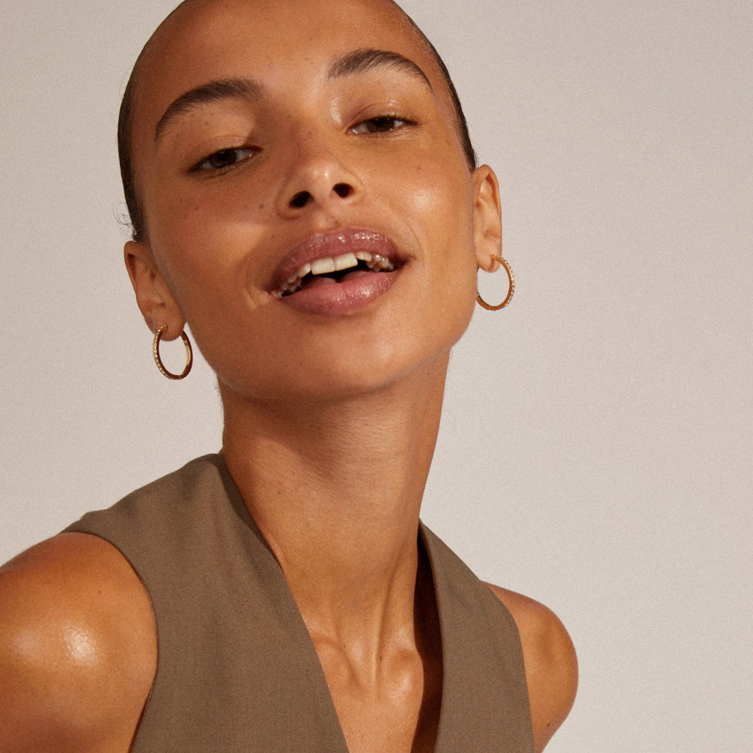 Ebna Maxi Crystal Hoops - PILGRIM