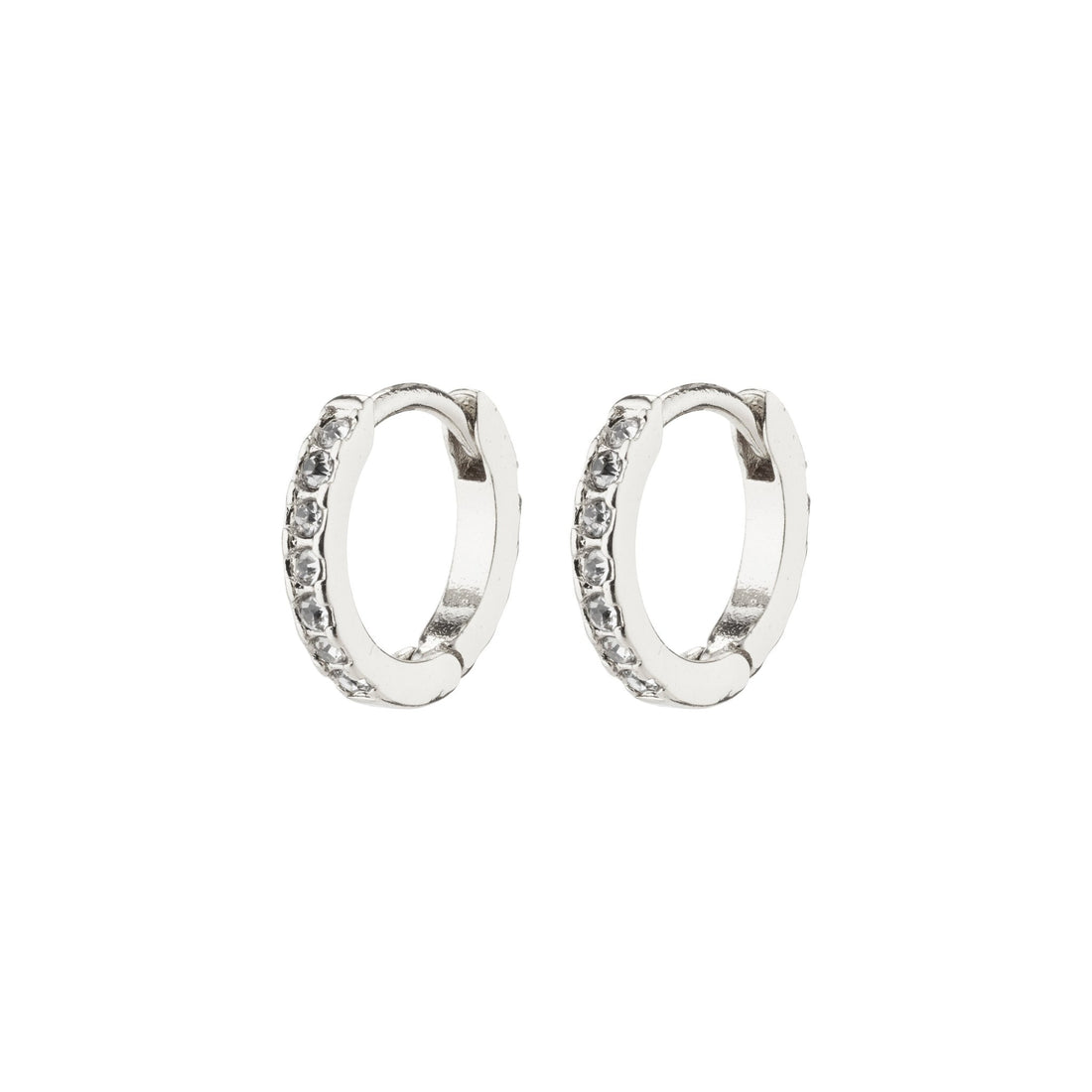 Ebna Small Crystal Huggie Hoops - PILGRIM