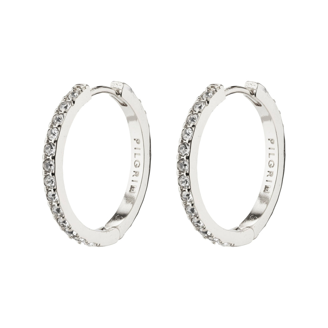 Ebna Medium Crystal Hoops - PILGRIM