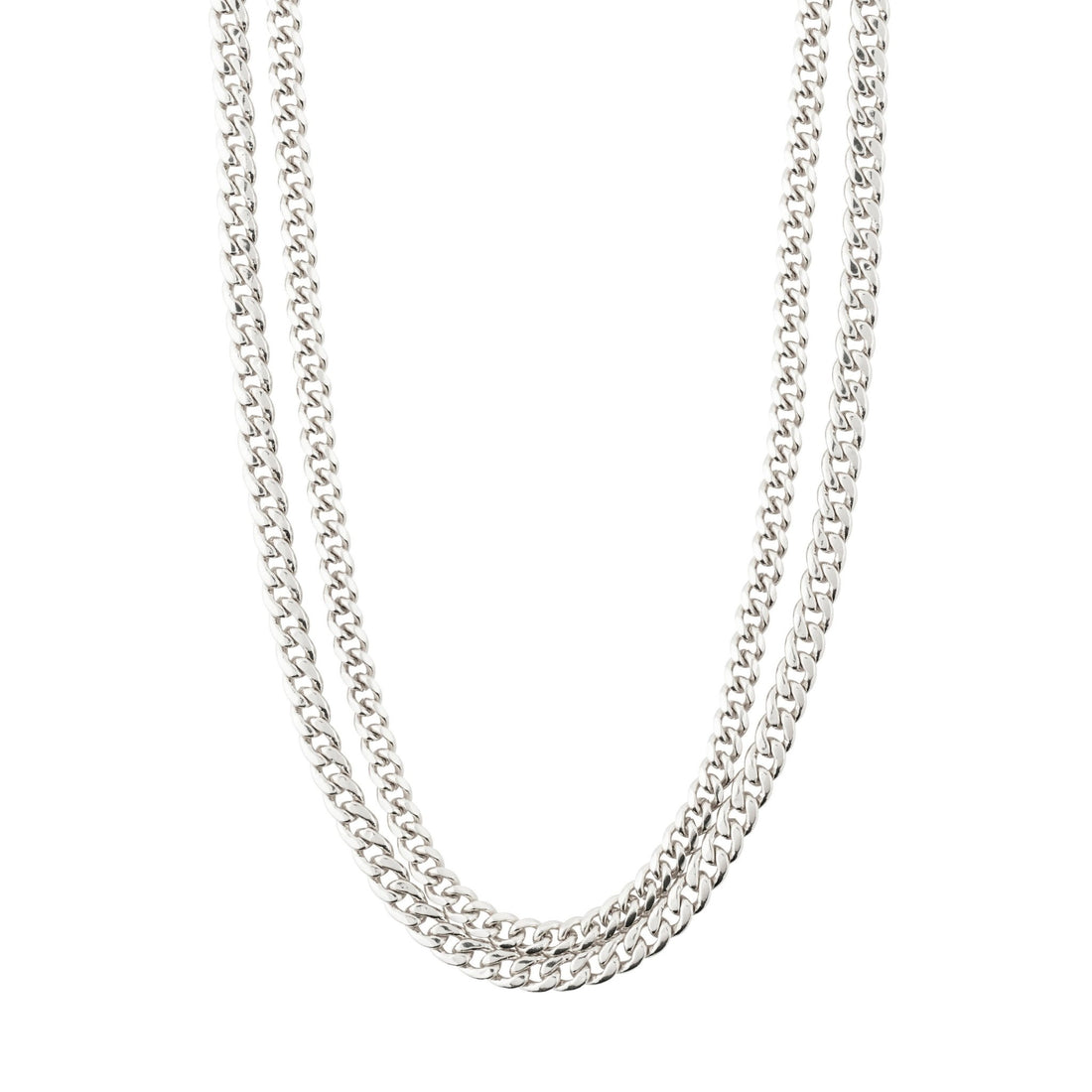 Blossom Recycled 2-In-1 Curb Chain Necklace - PILGRIM