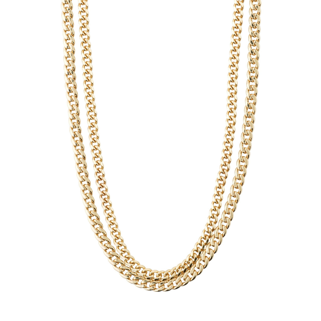 Blossom Recycled 2-In-1 Curb Chain Necklace - PILGRIM