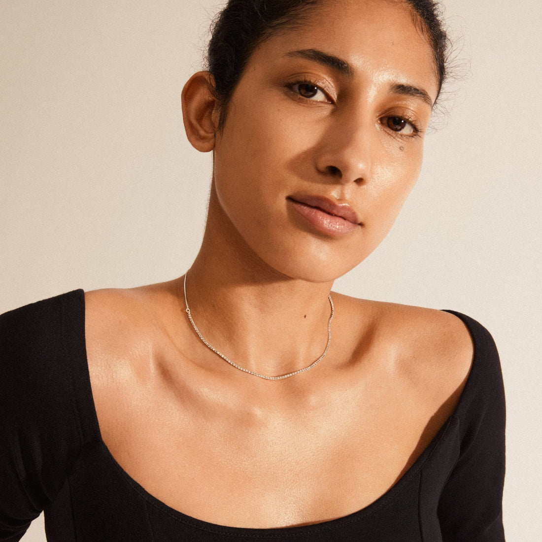 FRIENDS Crystal Chain Necklace - PILGRIM