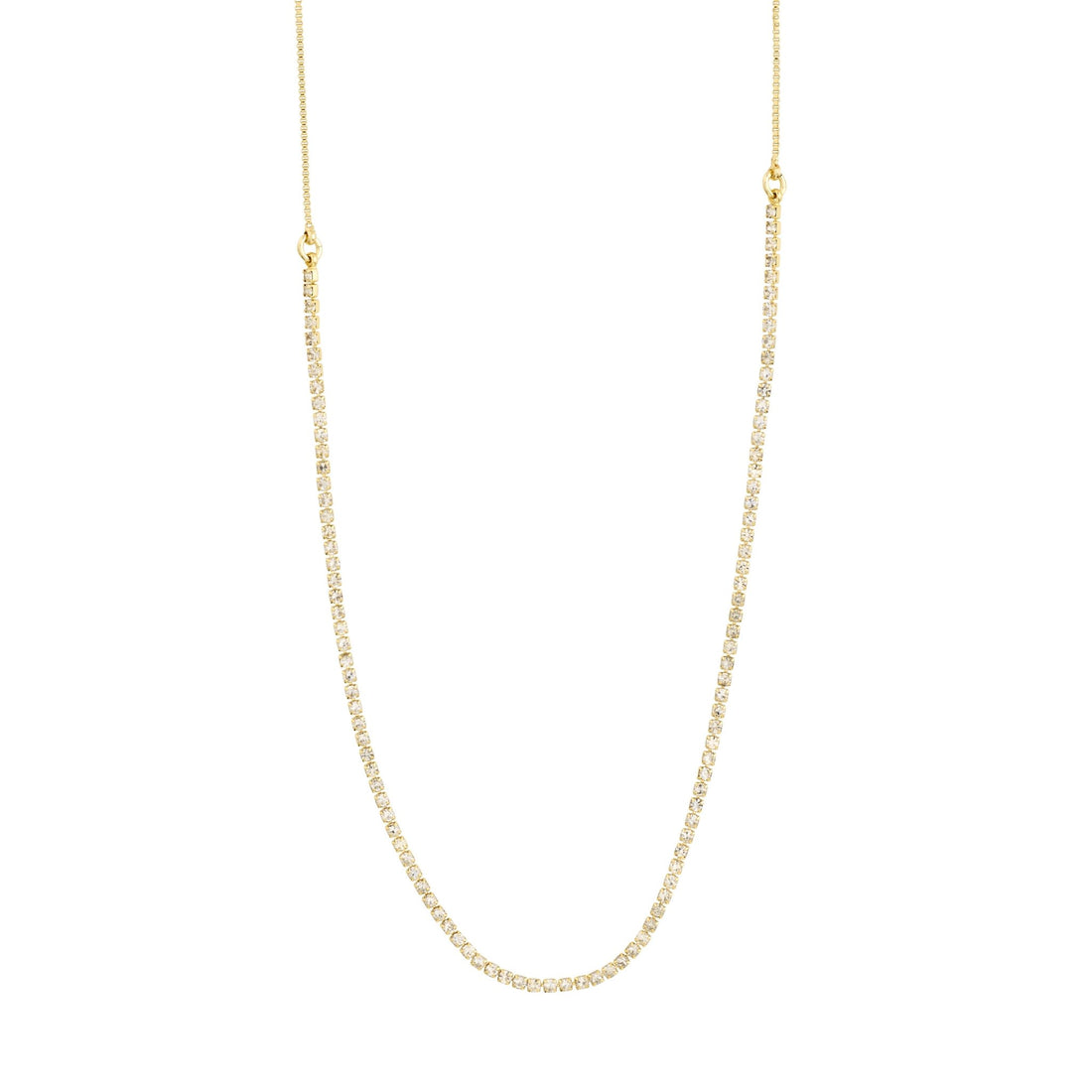 FRIENDS Crystal Chain Necklace - PILGRIM