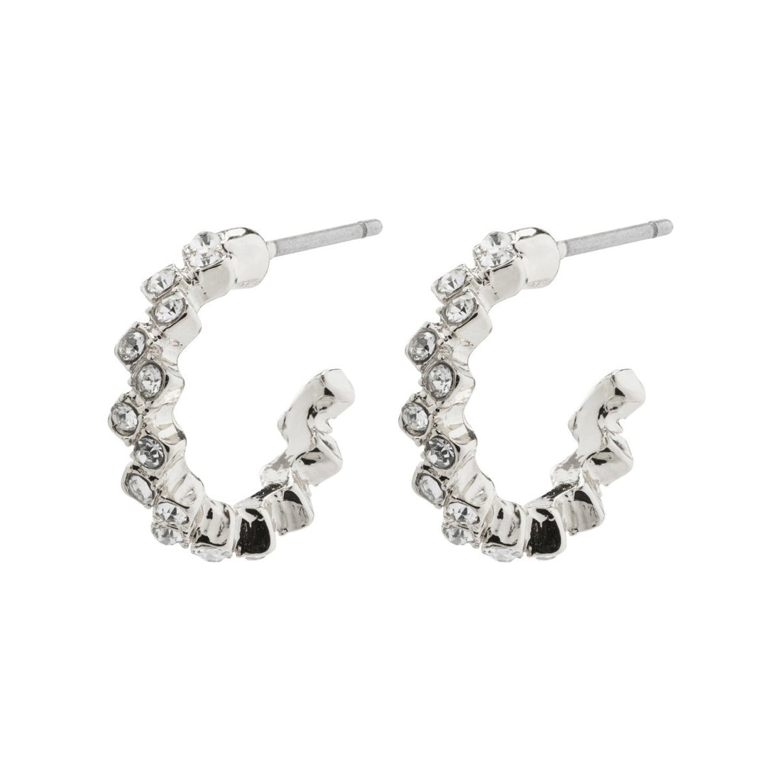 Pilgrim Jolene Small Crystal Hoops - PILGRIM
