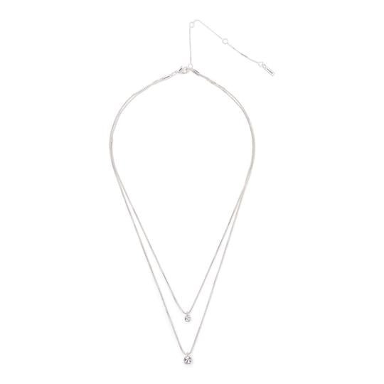 Pilgrim Lucia Double Crystal Necklace - PILGRIM