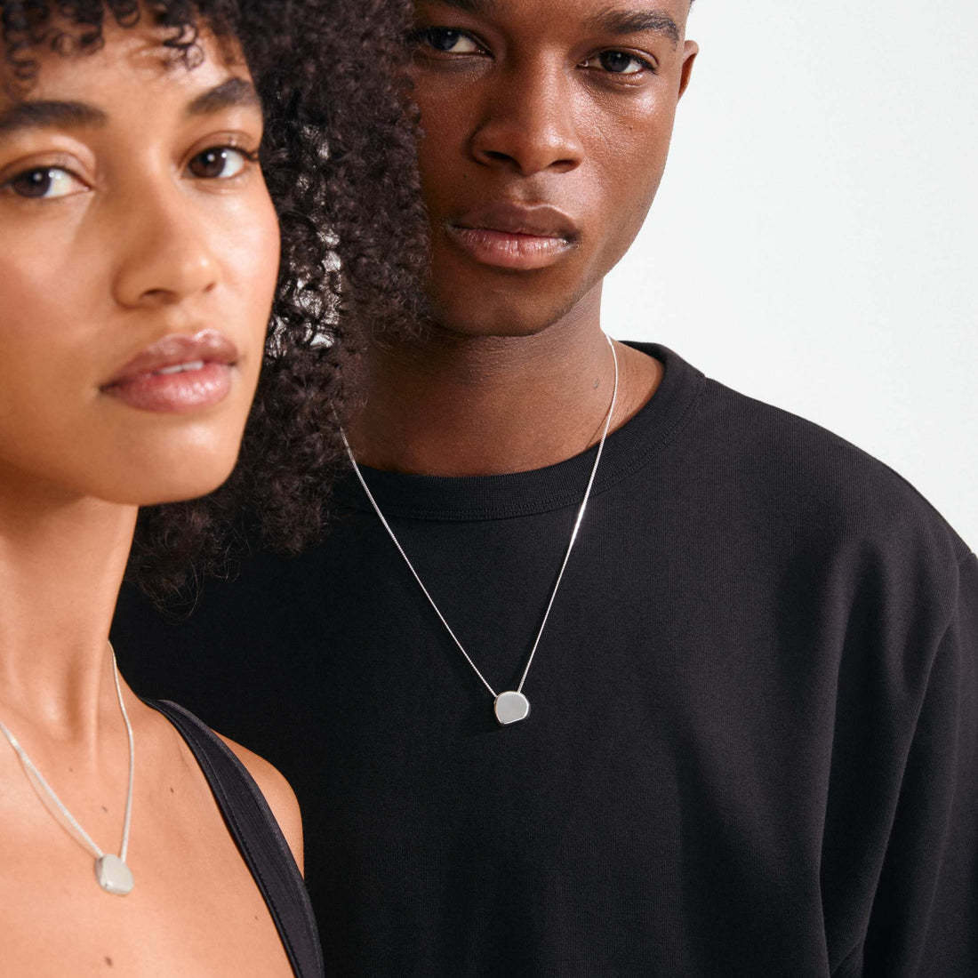 PRESENCE recycled pendant coin necklace