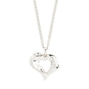 PILGRIM TIDE recycled heart necklace 