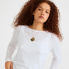 SPARKLE recycled wavy pendant necklace