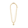 SPARKLE recycled coin pendant necklace 2-in-1