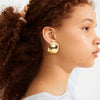 SPARKLE grandes boucles d’oreilles plates recyclées