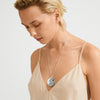 SPARKLE recycled wavy pendant necklace