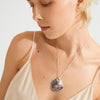 SPARKLE recycled wavy pendant necklace