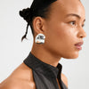 SPARKLE grandes boucles d’oreilles plates recyclées
