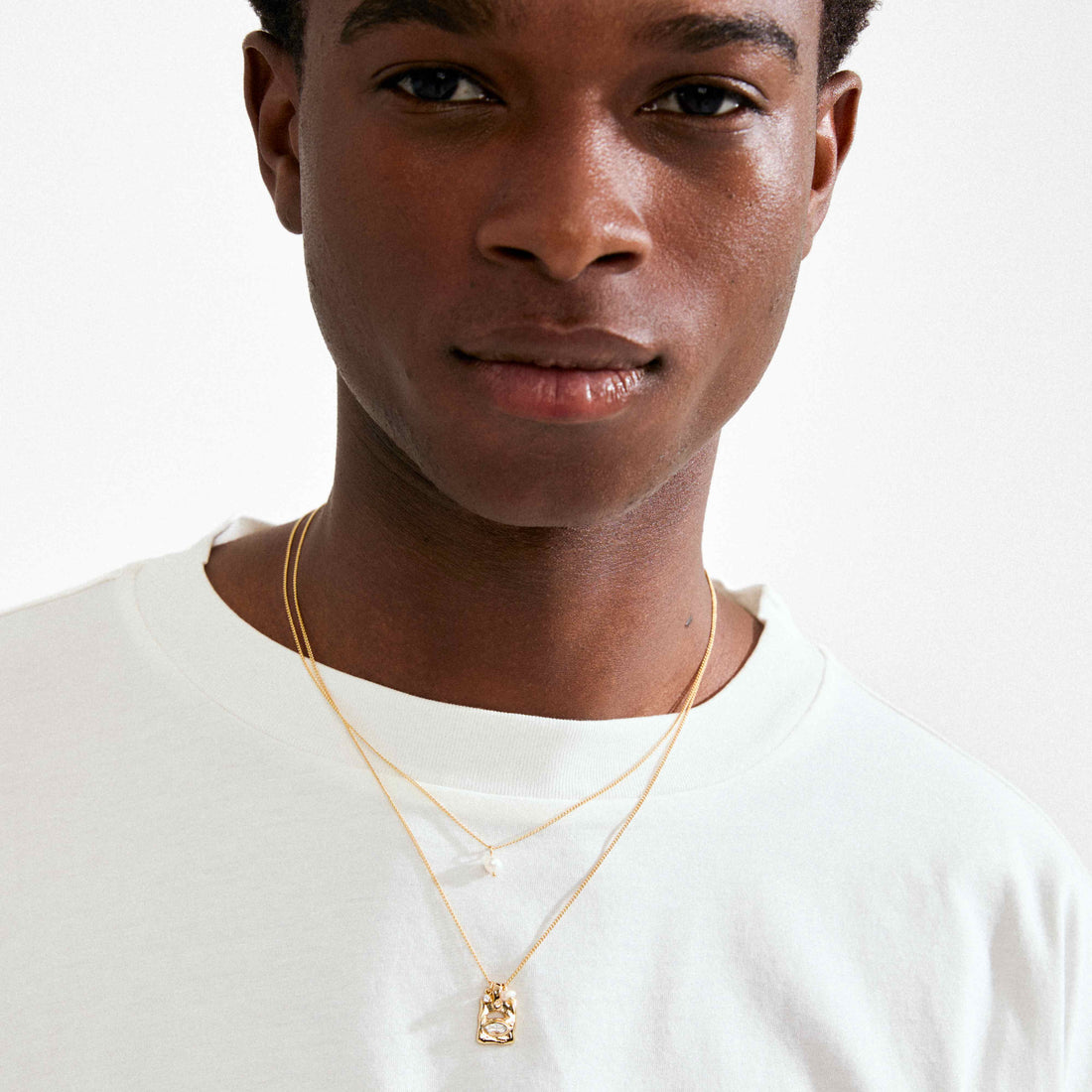 FIRE collier pendentifs cristaux recyclé 2-en-1