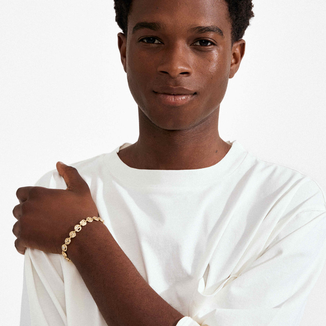 FIRE bracelet pièces & cristaux recyclé