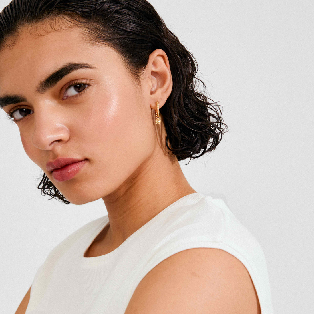 FIRE anneaux pendentif spirale recyclés