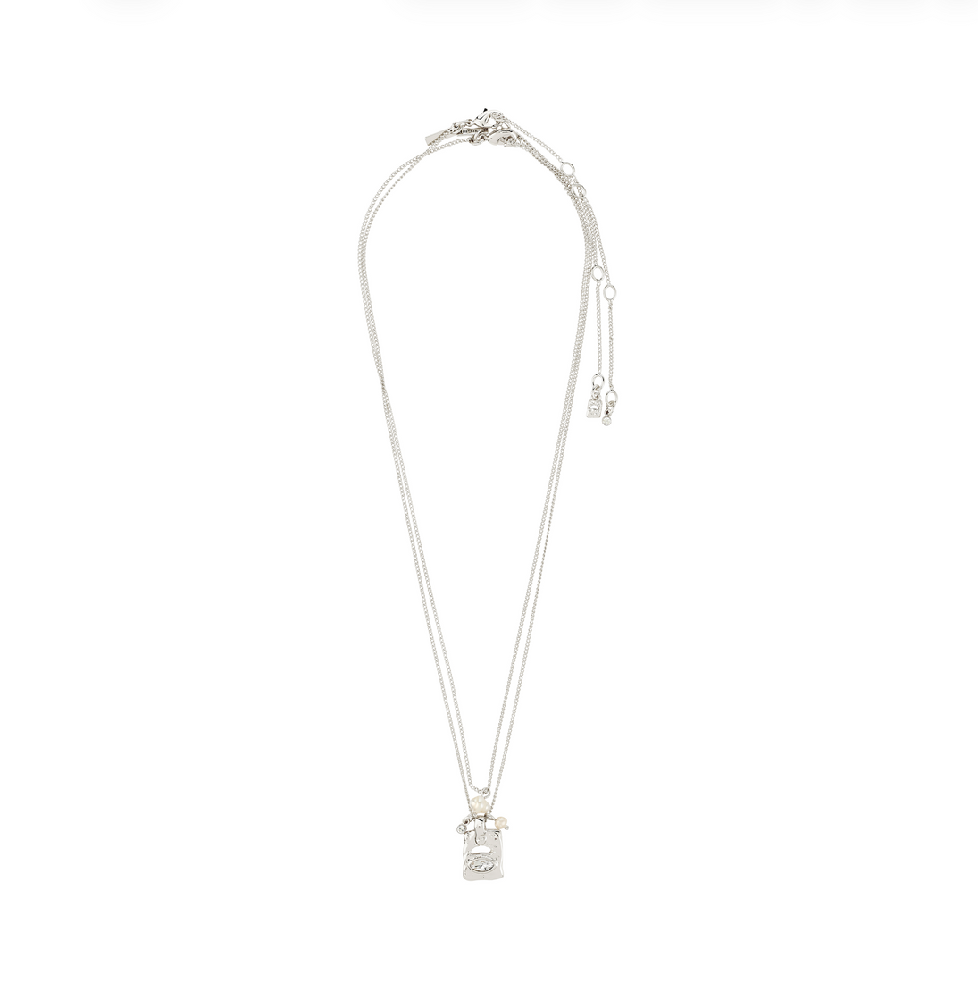 FIRE collier pendentifs cristaux recyclé 2-en-1