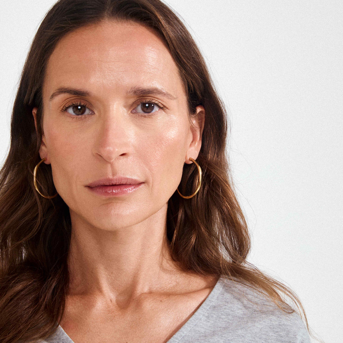 HAZE boucles d'oreilles anneaux fins recyclés