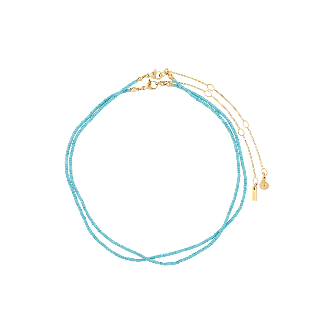 PILGRIM HAZE necklaces 2-in-1 set, blue