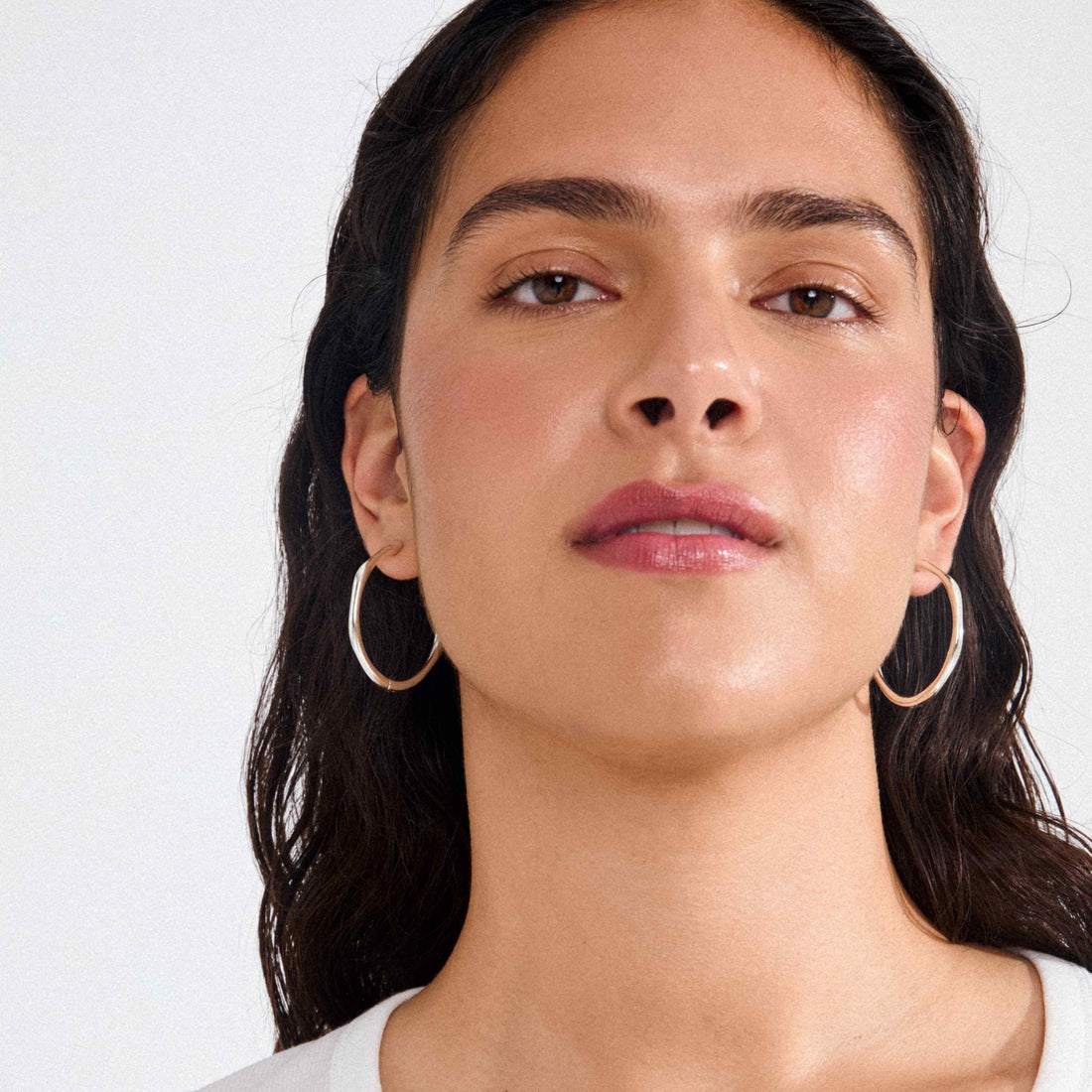 HAZE boucles d'oreilles anneaux fins recyclés