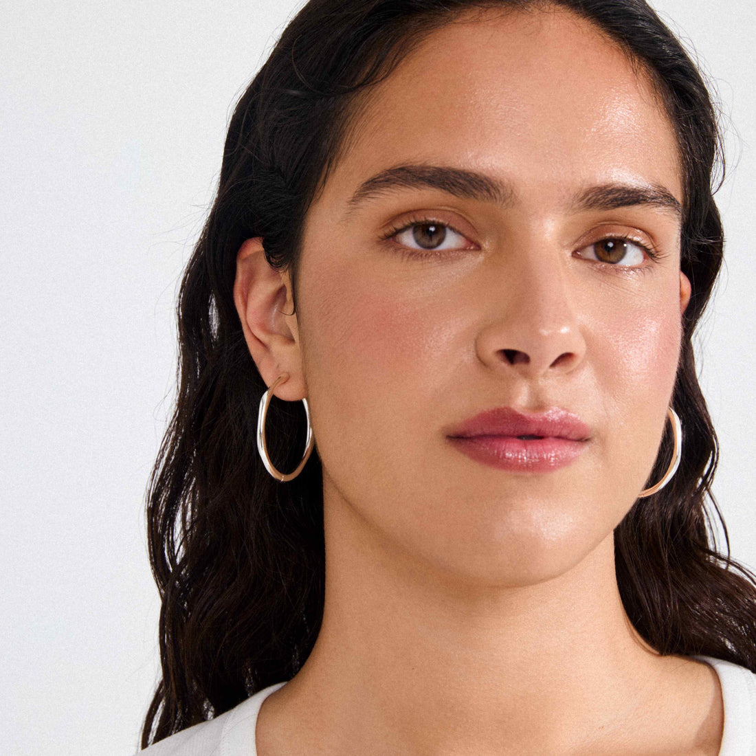 HAZE boucles d'oreilles anneaux fins recyclés