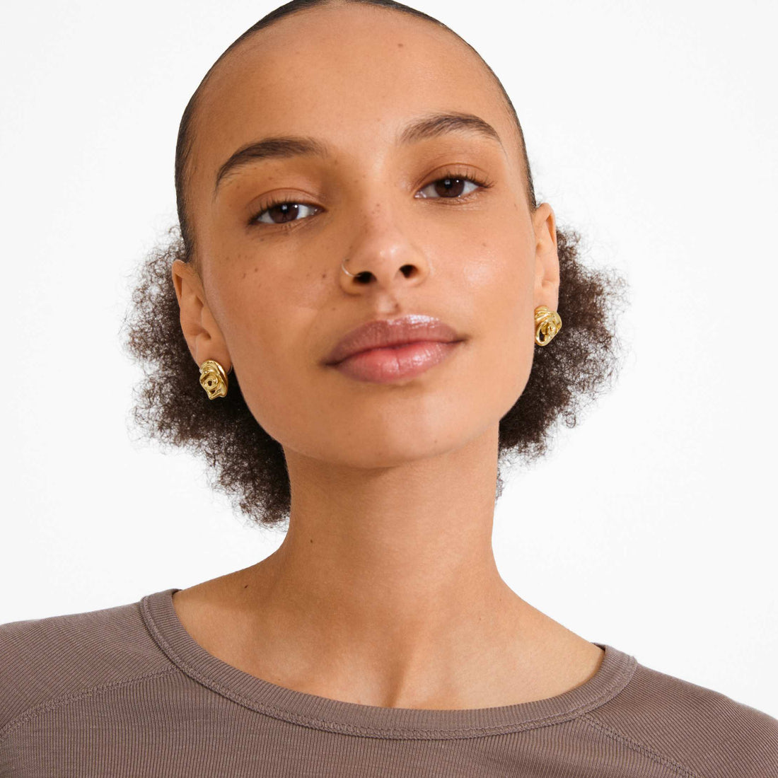 INNER BOUCLES D'OREILLES ROSE RECYCLÉES