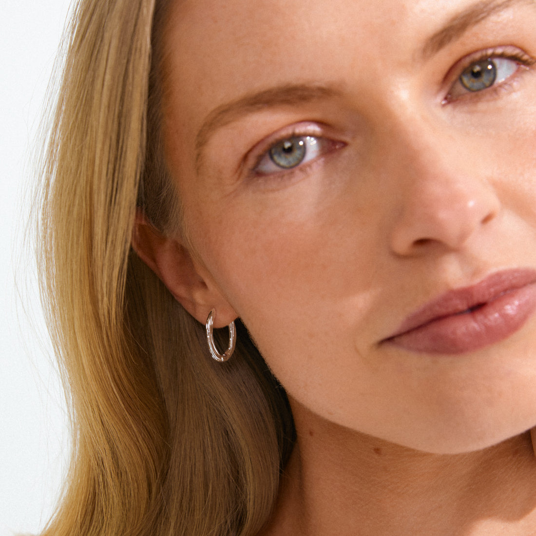 NOW boucles d’oreilles anneaux recyclées