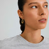 UNFOLD recycled teardrop hoop earrings