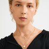 SHIFT recycled pearl & crystal necklace 2-in-1