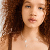 SHIFT recycled pearl & crystal necklace 2-in-1