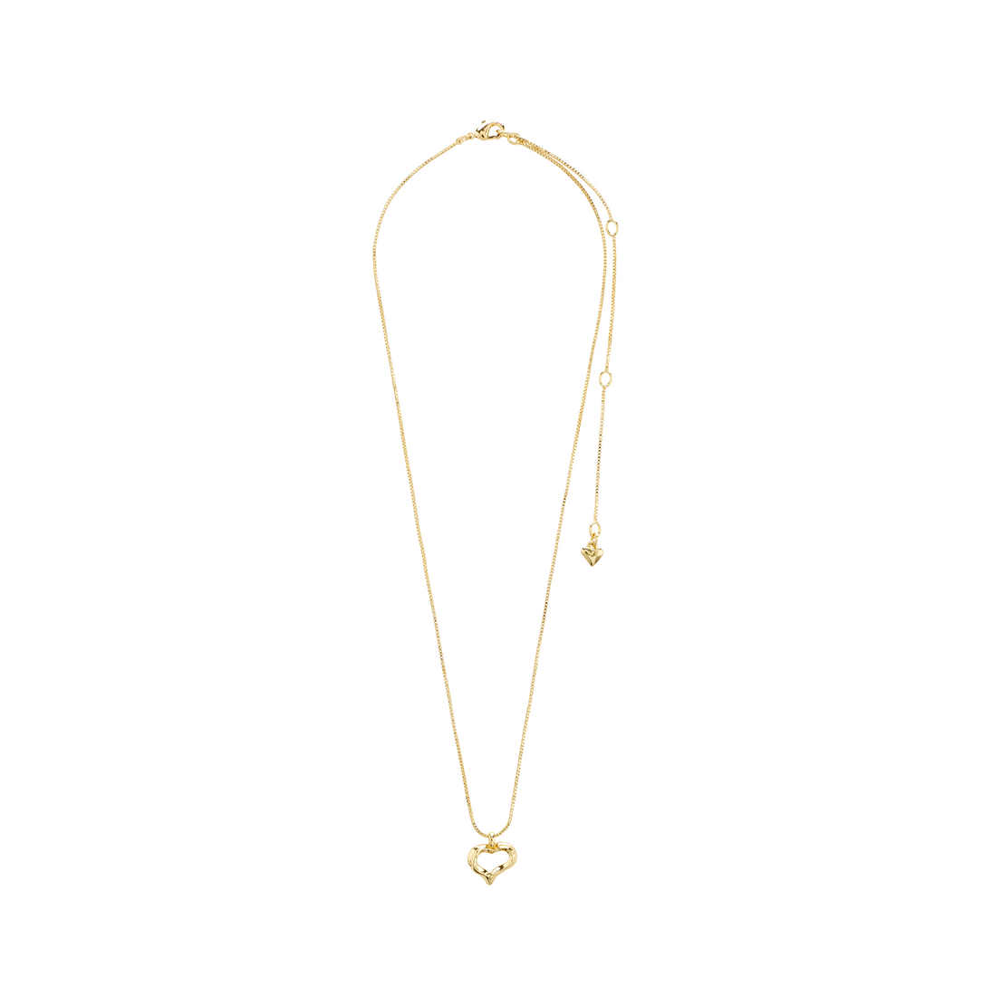 IRIS collier pendentif coeur recyclé