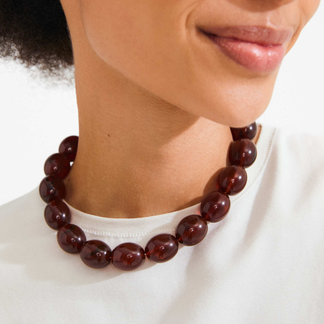 STILL COLLIER DE BILLES RECYCLÉ BRUN