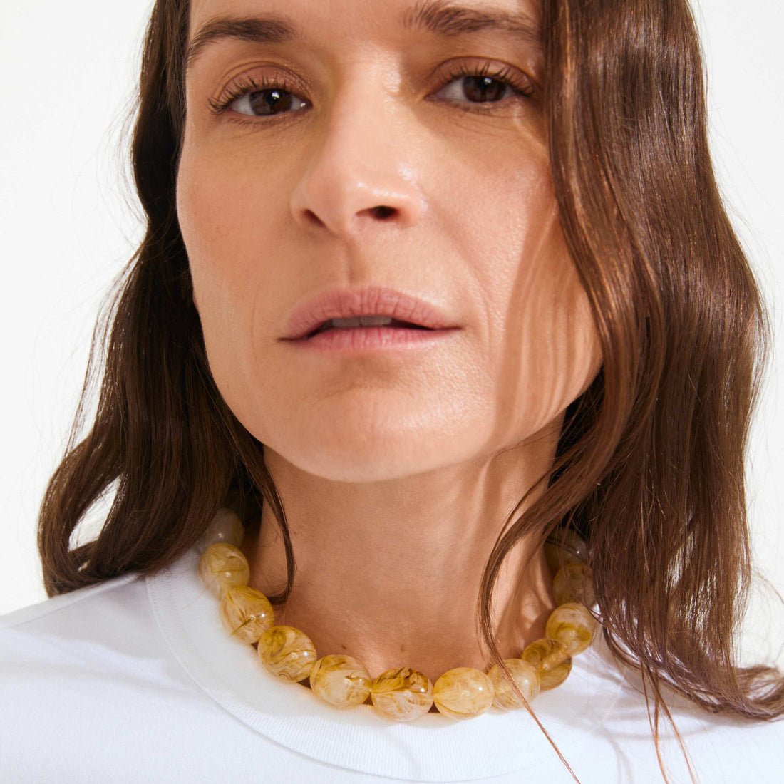 STILL COLLIER DE BILLES RECYCLÉ jaune