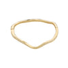 PILGRIM TRUE recycled wavy bangle 