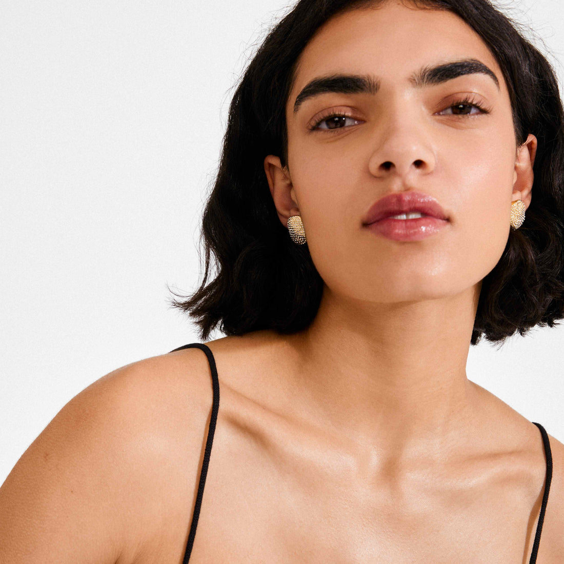 EMBER recycled crystal stud earrings