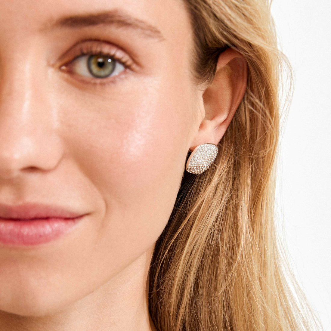 EMBER recycled crystal stud earrings