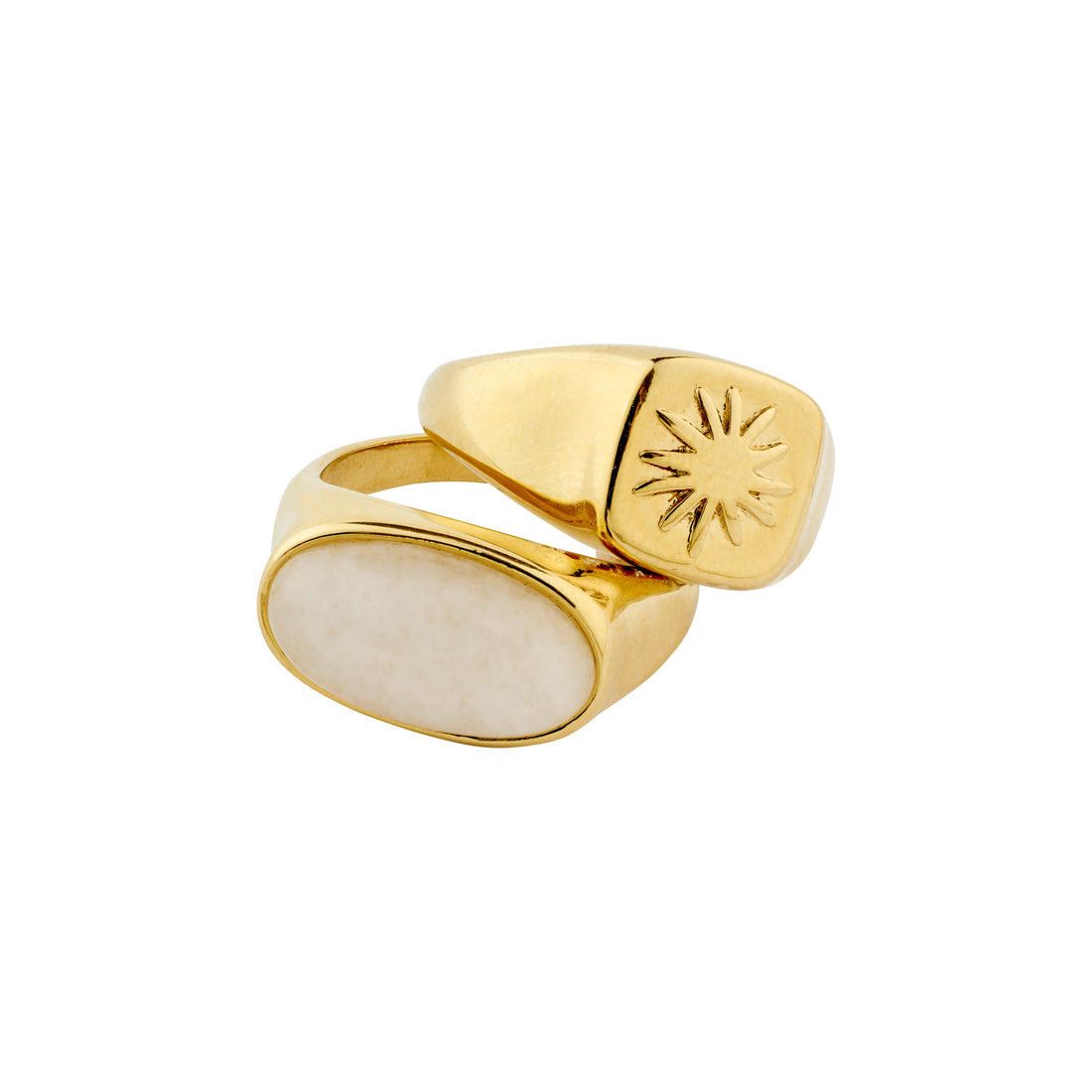 PILGRIM PRISM rings 2-in-1 set