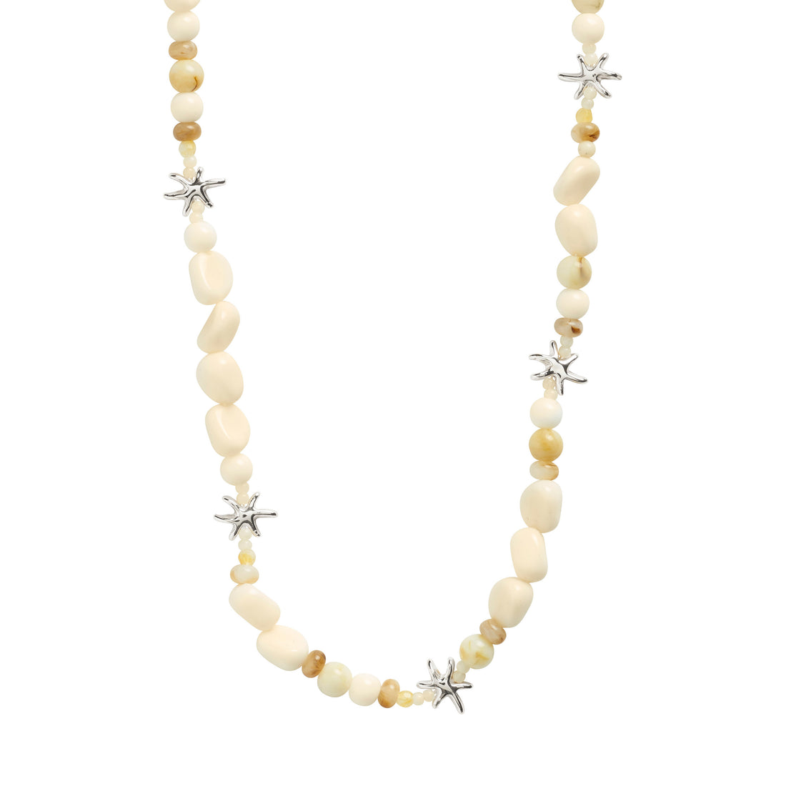 PILGRIM PRISM necklace white