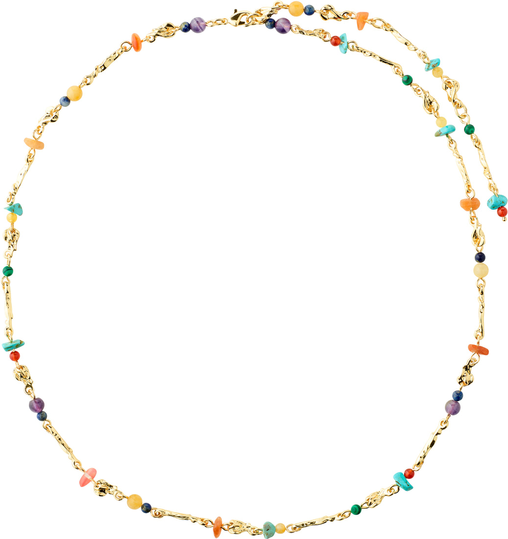 TRACE recycled semi-precious stone Y-necklace